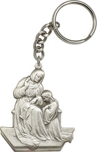 Load image into Gallery viewer, St. Ann Keychain - Silver Oxide

