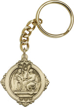 Load image into Gallery viewer, Holy Family Keychain - Gold Oxide
