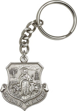 Load image into Gallery viewer, Lord Is My Shepherd Keychain - Silver Oxide
