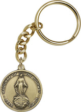 Load image into Gallery viewer, Our Lady of the Highway Keychain - Gold Oxide

