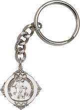 Load image into Gallery viewer, Guardian Angel Keychain - Silver Oxide
