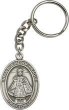 Load image into Gallery viewer, Infant of Prague Keychain - Silver Oxide
