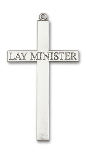 Lay Minister Cross Custom Pendant in Sterling Silver, 14kt Yellow