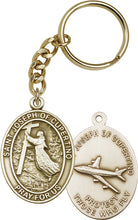 Load image into Gallery viewer, St. Joseph of Cupertino Keychain - Gold Oxide
