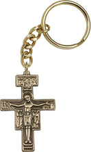 Load image into Gallery viewer, San Damiano Keychain - Gold Oxide
