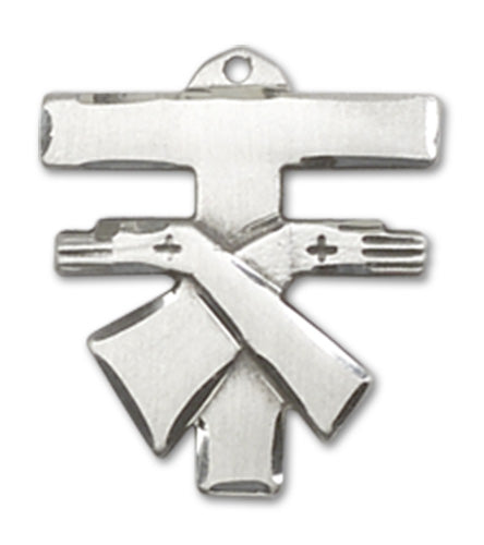 Franciscan Cross Custom Pendant - Sterling Silver