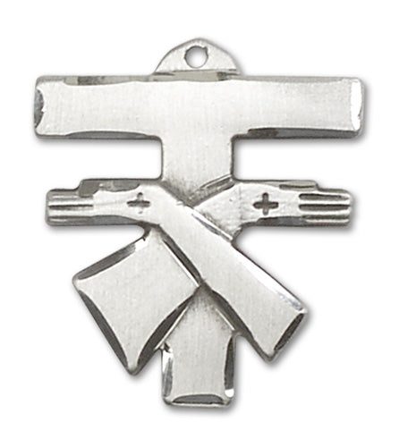 Franciscan Cross Custom Pendant - Sterling Silver