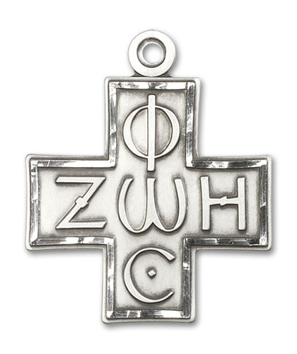 Light & Life Cross Custom Pendant - Sterling Silver