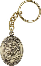 Load image into Gallery viewer, St. Anthony Keychain - Gold Oxide

