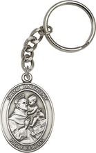 Load image into Gallery viewer, St. Anthony Keychain - Silver Oxide
