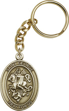 Load image into Gallery viewer, St. George Keychain - Gold Oxide

