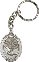 Load image into Gallery viewer, Holy Spirit Keychain - Silver Oxide
