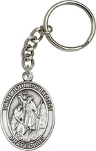 Load image into Gallery viewer, St. John the Baptist Keychain - Silver Oxide
