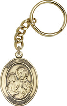 Load image into Gallery viewer, St. Joseph Keychain - Gold Oxide

