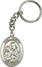 Load image into Gallery viewer, St. Joseph Keychain - Silver Oxide
