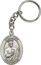 Load image into Gallery viewer, St. Jude Keychain - Silver Oxide
