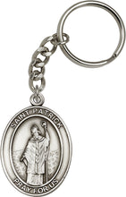 Load image into Gallery viewer, St. Patrick Keychain - Silver Oxide
