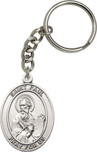 Load image into Gallery viewer, St. Paul the Apostle Keychain - Silver Oxide

