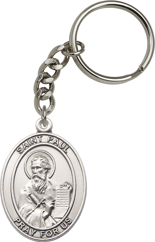 St. Paul the Apostle Keychain - Silver Oxide