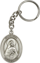 Load image into Gallery viewer, St. Rita of Cascia Keychain - Silver Oxide
