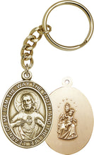 Load image into Gallery viewer, Scapular Keychain - Gold Oxide
