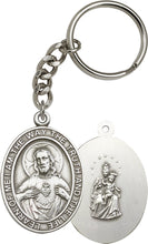 Load image into Gallery viewer, Scapular Keychain - Silver Oxide
