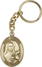 Load image into Gallery viewer, St. Theresa Keychain - Gold Oxide
