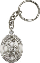 Load image into Gallery viewer, Guardian Angel Keychain - Silver Oxide
