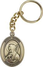 Load image into Gallery viewer, St. Brigid of Ireland Keychain - Gold Oxide

