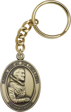 Load image into Gallery viewer, St. Pio of Pietrelcina Keychain - Gold Oxide
