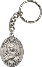 Load image into Gallery viewer, Our Lady of Sorrows Keychain - Silver Oxide

