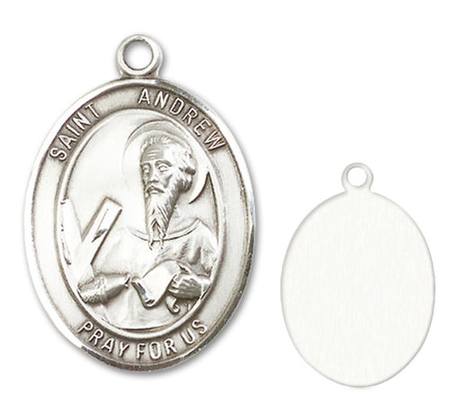 St. Andrew the Apostle Custom Medal - Sterling Silver