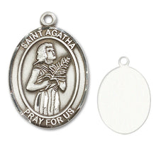Load image into Gallery viewer, St. Agatha Custom Medal - Sterling Silver

