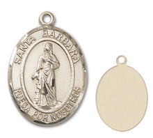 Load image into Gallery viewer, St. Barbara Custom Medal - Yellow Gold
