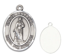Load image into Gallery viewer, St. Barbara Custom Medal - Sterling Silver
