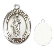 Load image into Gallery viewer, St. Barbara Custom Medal - Sterling Silver
