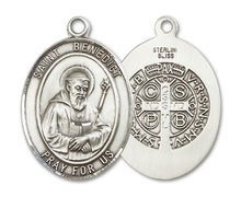 Load image into Gallery viewer, St. Benedict Custom Medal - Sterling Silver
