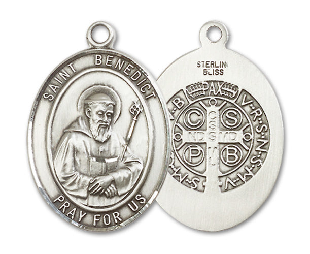 St. Benedict Custom Medal - Sterling Silver