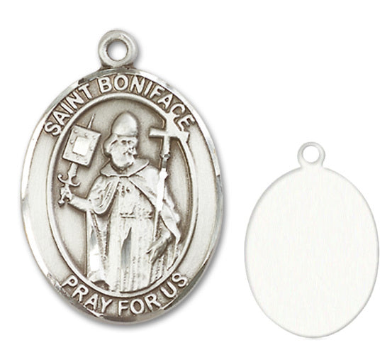 St. Boniface Custom Medal - Sterling Silver
