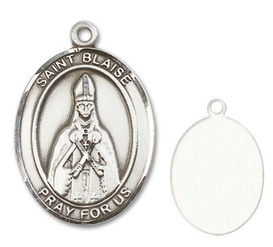 St. Blaise Custom Medal - Sterling Silver