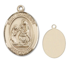 Load image into Gallery viewer, St. Catherine of Siena Custom Medal - Yellow Gold
