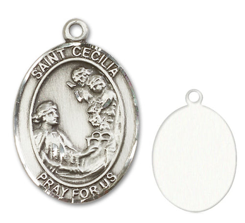 St. Cecilia Custom Medal - Sterling Silver