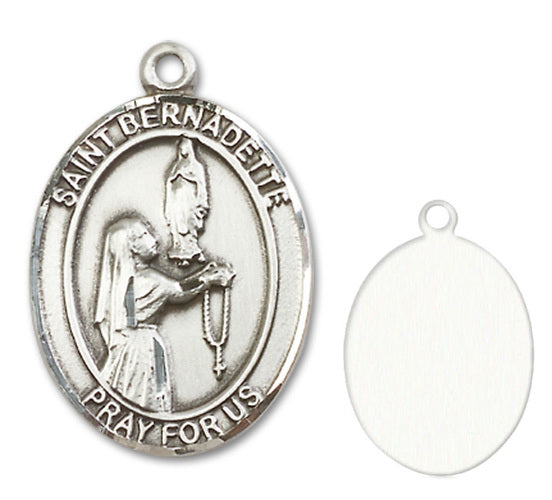 St. Benadette Custom Medal - Sterling Silver