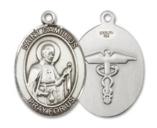 Load image into Gallery viewer, St. Camillus of Lellis / Nurse Custom Medal - Sterling Silver
