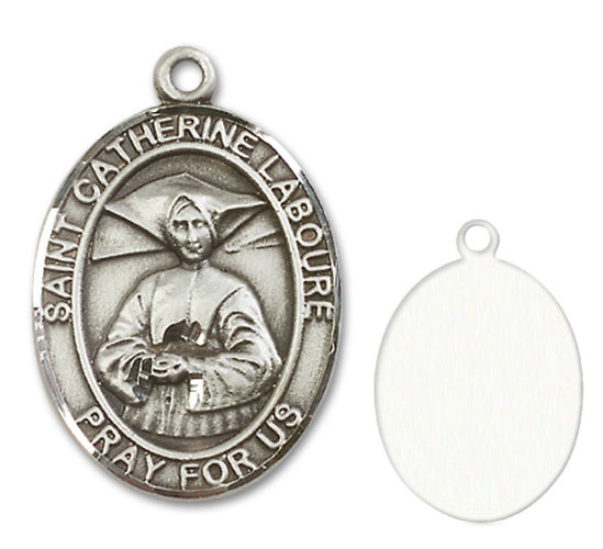 St. Catherine Laboure Custom Medal - Sterling Silver