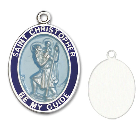 St. Christopher Custom Medal - Sterling Silver