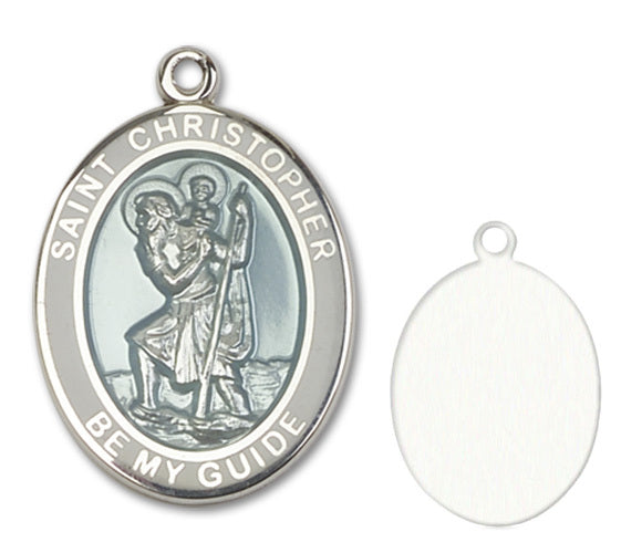 St. Christopher Custom Medal - Sterling Silver