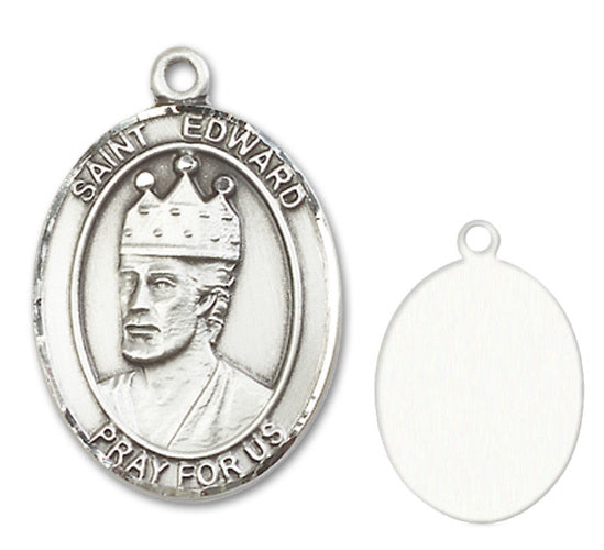 St. Edward the Confessor Custom Medal - Sterling Silver