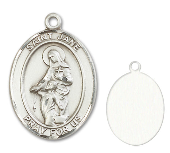 St. Jane of Valois Custom Medal - Sterling Silver