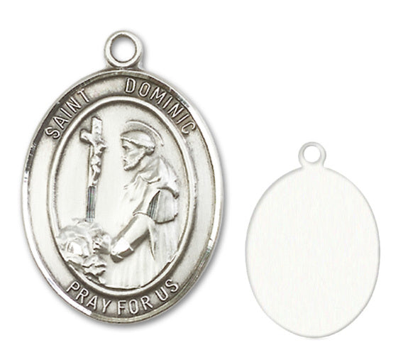 St. Dominic de Guzman Custom Medal - Sterling Silver